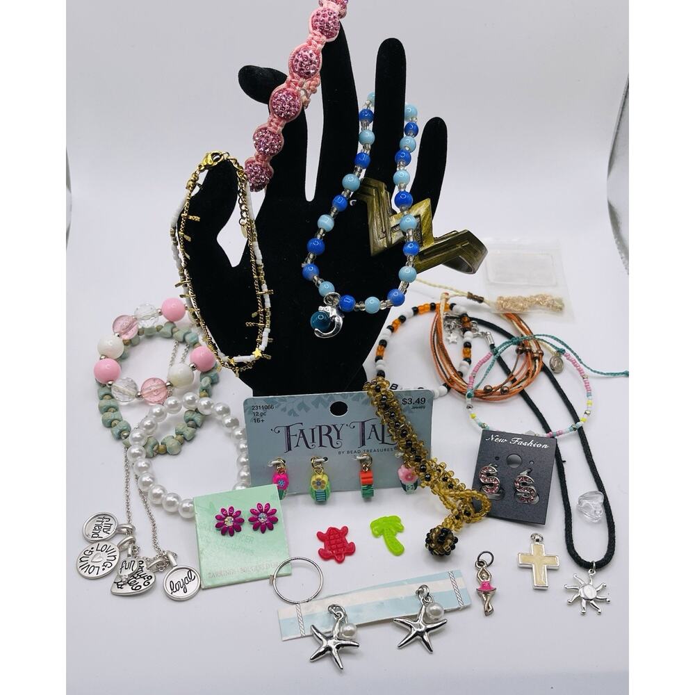 Girls Vintage To Modern Jewelry Lot Kids Core Preteen Core Bling Wonder Woman